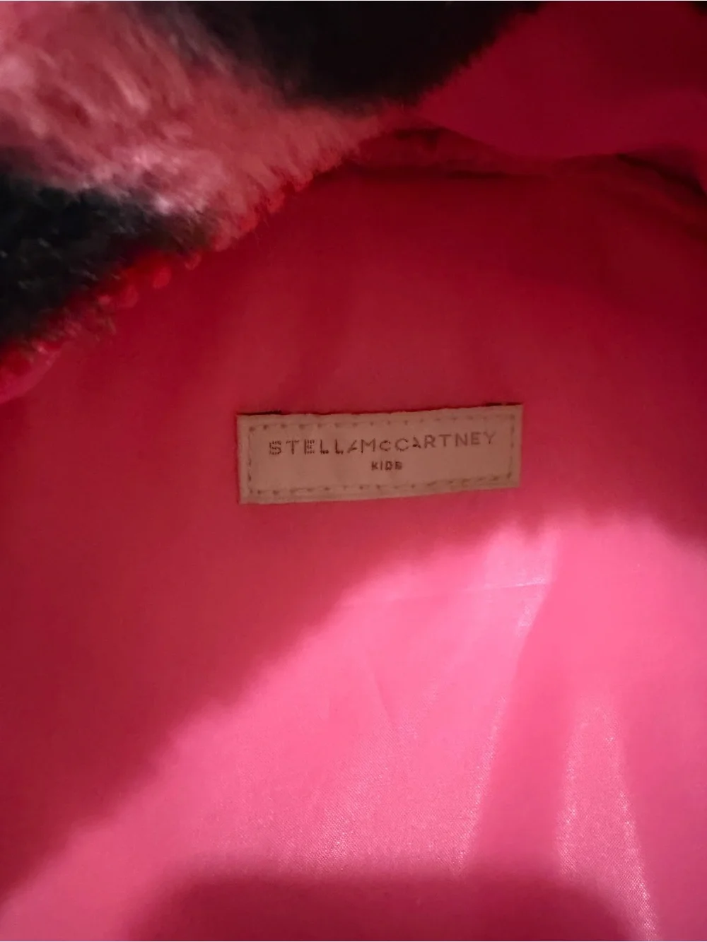Stella McCartney faux-fur kids backpack 🎒rare find